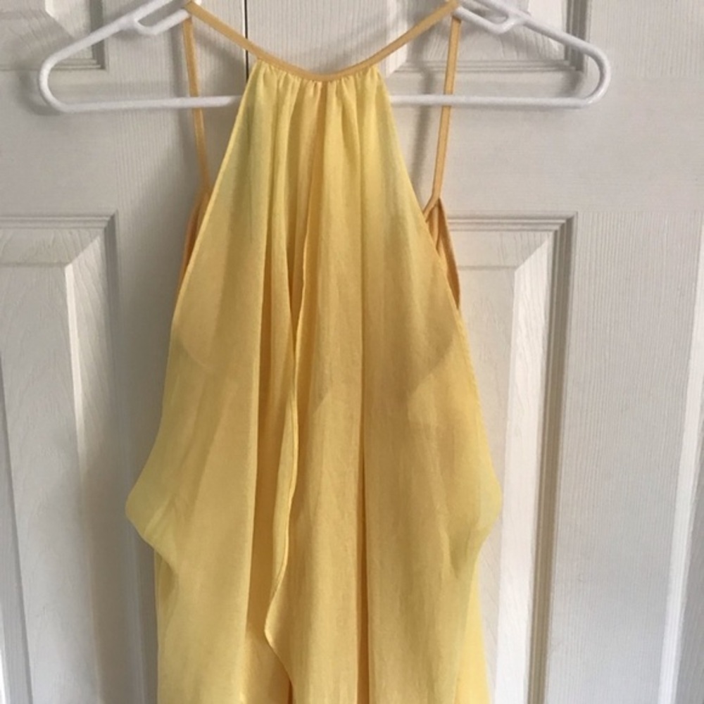 ESLEY I yellow flowy tank